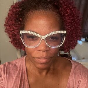 Never worn fashion glasses that are cute for casual and evening wear.